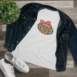 Leopard Football Women's Premium Tee