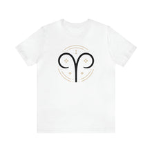 Load image into Gallery viewer, Aries Unisex Jersey Short Sleeve Tee, Zodiac, Astrology, Sign