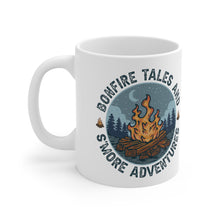 Load image into Gallery viewer, Bonefire Tales and Smore Adventures Ceramic Mug 11oz Camping Trails Fall Summer