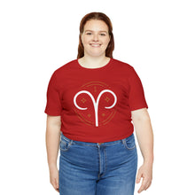 Load image into Gallery viewer, Aries Unisex Jersey Short Sleeve Tee, Zodiac, Astrology, Sign