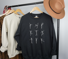 Load image into Gallery viewer, Ballet Skeleton Sweatshirt, Spooky Dancer, Happy Halloween, Halloween Skeleton