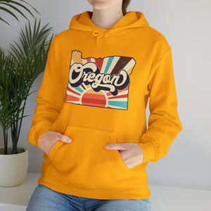 Retro Oregon Unisex Heavy Blend™ Hooded Sweatshirt