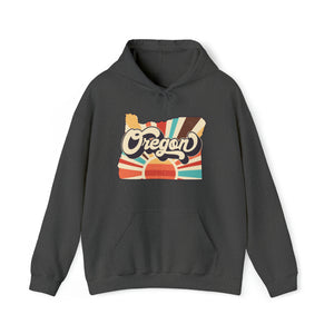 Retro Oregon Unisex Heavy Blend™ Hooded Sweatshirt