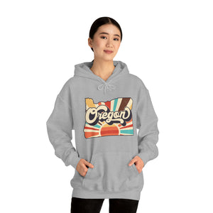 Retro Oregon Unisex Heavy Blend™ Hooded Sweatshirt