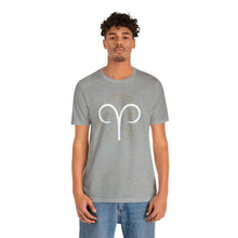 Load image into Gallery viewer, Aries Unisex Jersey Short Sleeve Tee, Zodiac, Astrology, Sign