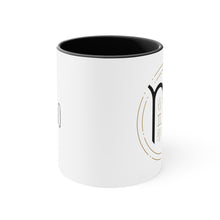 Load image into Gallery viewer, Virgo Accent Coffee Mug, 11oz Zodiac Astrology Sign