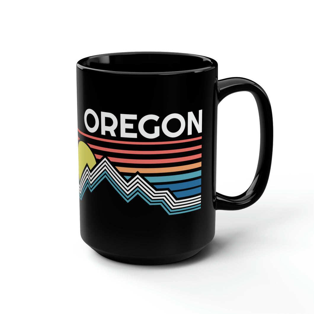 Oregon Black Coffee Mug, 15oz