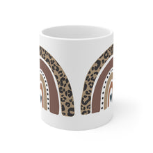 Load image into Gallery viewer, Leopard Rainbow Ceramic Mug 11oz