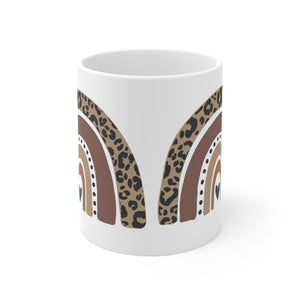 Leopard Rainbow Ceramic Mug 11oz