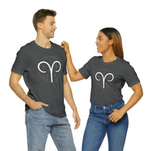 Load image into Gallery viewer, Aries Unisex Jersey Short Sleeve Tee, Zodiac, Astrology, Sign