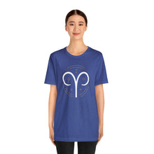 Load image into Gallery viewer, Aries Unisex Jersey Short Sleeve Tee, Zodiac, Astrology, Sign