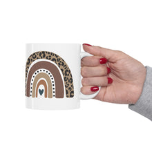 Load image into Gallery viewer, Leopard Rainbow Ceramic Mug 11oz