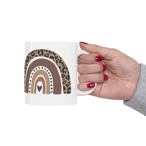 Leopard Rainbow Ceramic Mug 11oz