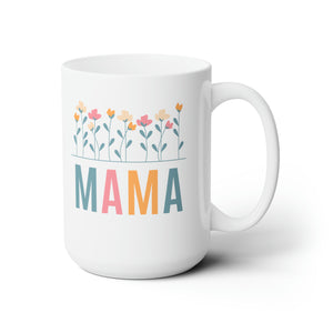 Floral Mama Ceramic Mug 15oz