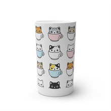 Load image into Gallery viewer, Coffee Cats Conical Coffee Mugs (3oz, 8oz, 12oz)