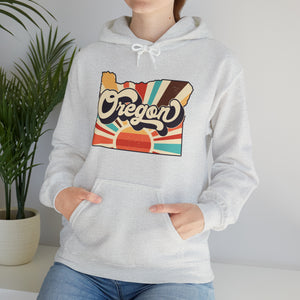 Retro Oregon Unisex Heavy Blend™ Hooded Sweatshirt