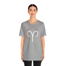 Load image into Gallery viewer, Aries Unisex Jersey Short Sleeve Tee, Zodiac, Astrology, Sign