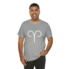 Load image into Gallery viewer, Aries Unisex Jersey Short Sleeve Tee, Zodiac, Astrology, Sign