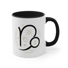 Load image into Gallery viewer, Capricorn Accent Coffee Mug, 11oz Zodiac Astrology Sign