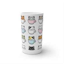 Load image into Gallery viewer, Coffee Cats Conical Coffee Mugs (3oz, 8oz, 12oz)