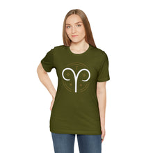 Load image into Gallery viewer, Aries Unisex Jersey Short Sleeve Tee, Zodiac, Astrology, Sign