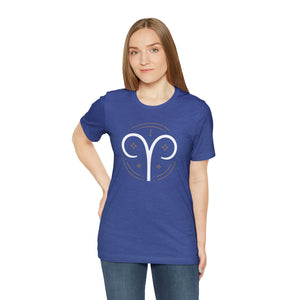 Aries Unisex Jersey Short Sleeve Tee, Zodiac, Astrology, Sign