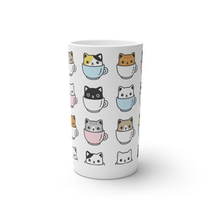 Coffee Cats Conical Coffee Mugs (3oz, 8oz, 12oz)