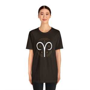 Aries Unisex Jersey Short Sleeve Tee, Zodiac, Astrology, Sign