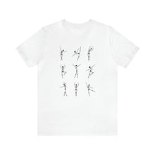 Load image into Gallery viewer, Ballet Skeleton T-shirt, Happy Halloween, Halloween T-shirt, Dancing Skeleton