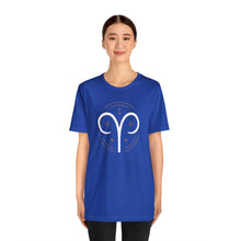 Load image into Gallery viewer, Aries Unisex Jersey Short Sleeve Tee, Zodiac, Astrology, Sign