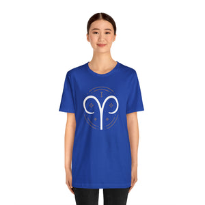 Aries Unisex Jersey Short Sleeve Tee, Zodiac, Astrology, Sign