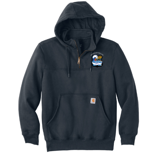 Devils Staircase New Navy Carhartt ® Rain Defender ® Paxton Heavyweight Hooded Zip Mock Sweatshirt (CT100617)