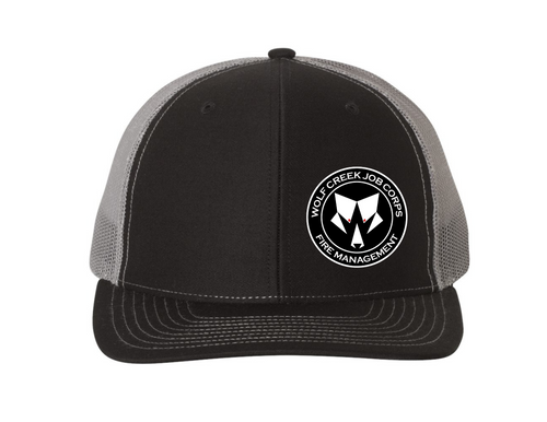 Wolf Creek Job Corps Richardson Trucker Black/Charcoal (112)