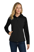 Load image into Gallery viewer, DINT Port Authority® Women's Hooded Core Soft Shell Jacket (L335)